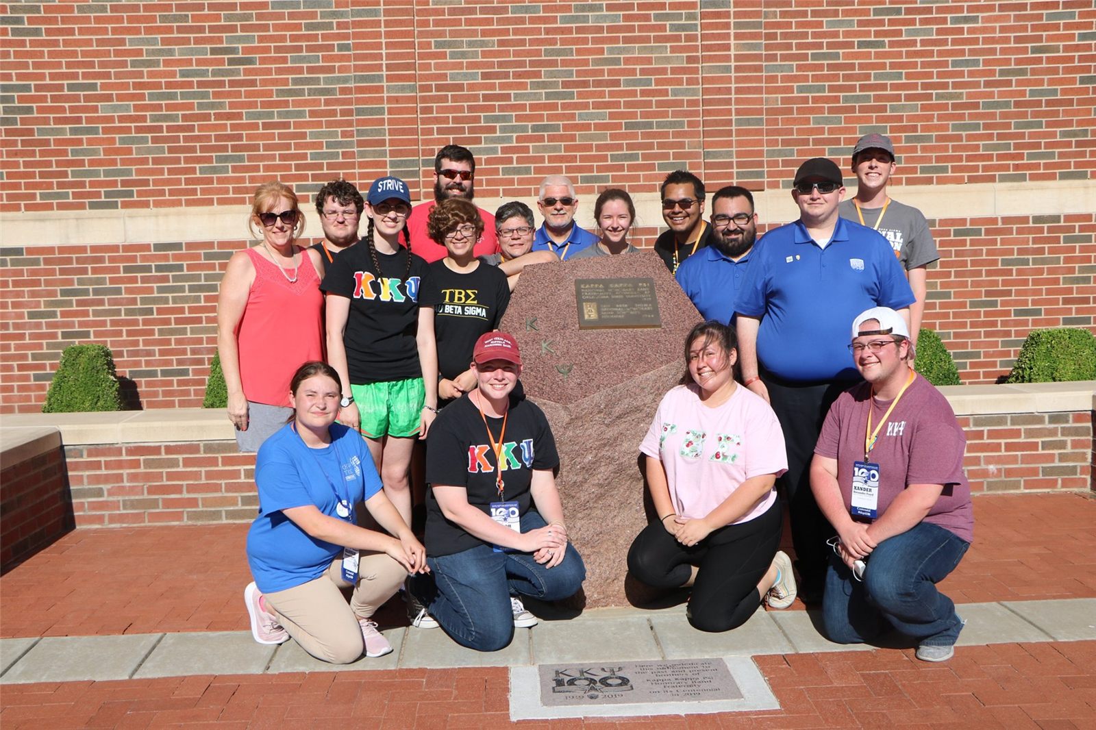 Alpha Psi brothers at the 2019 National Convention in Stillwater